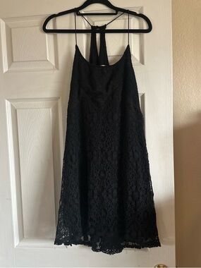 Kori Black Lace Mini Dress